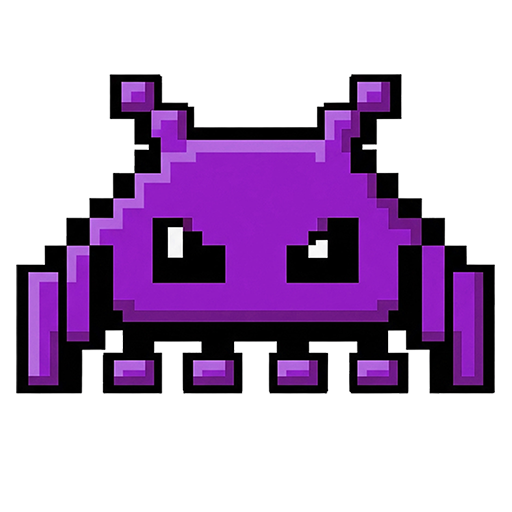 Grid Raid Heroes Logo Icon - A stylized, glowing game icon