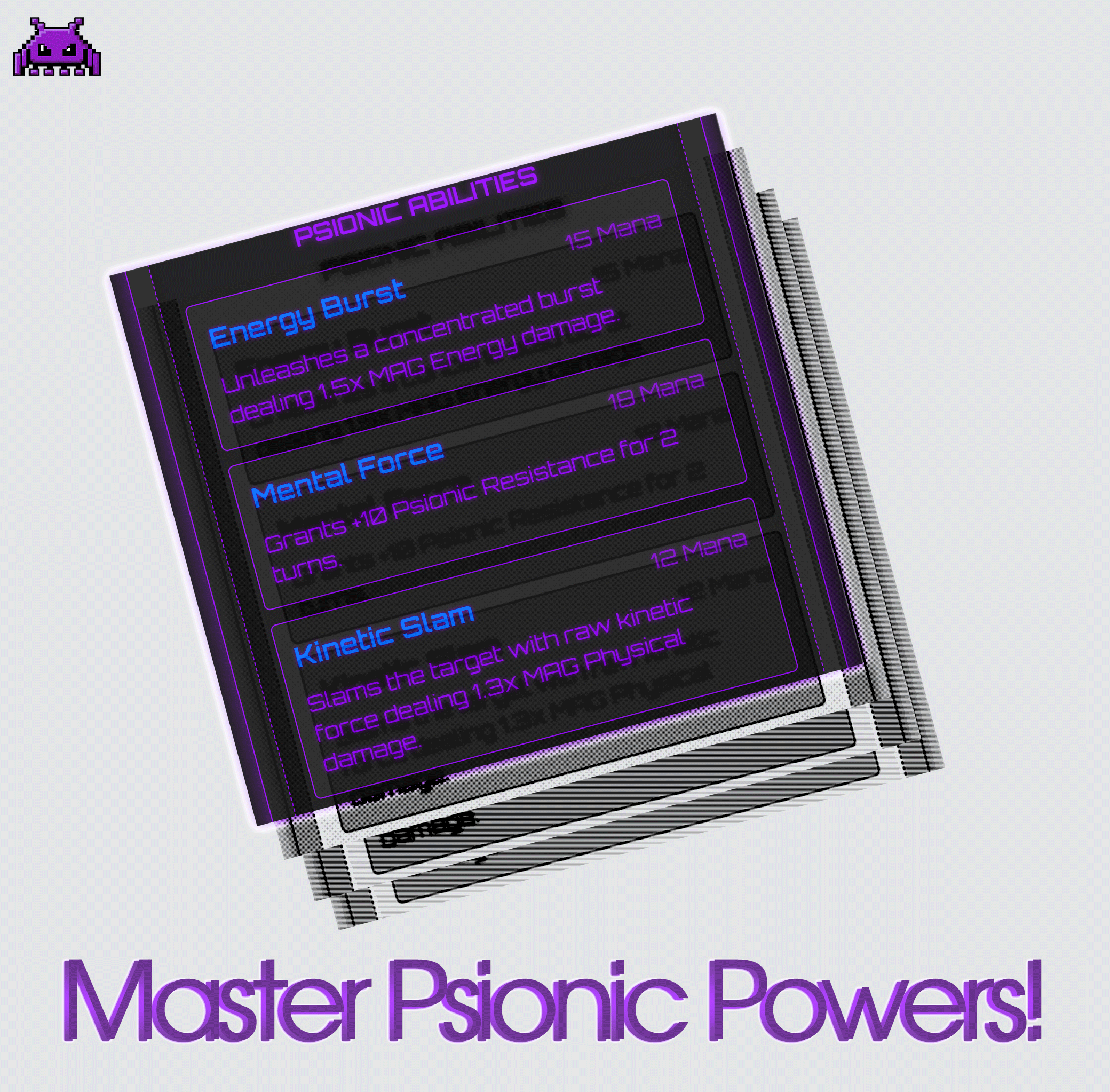 Screenshot from Grid Raid Heroes featuring a vibrant cyberpunk city